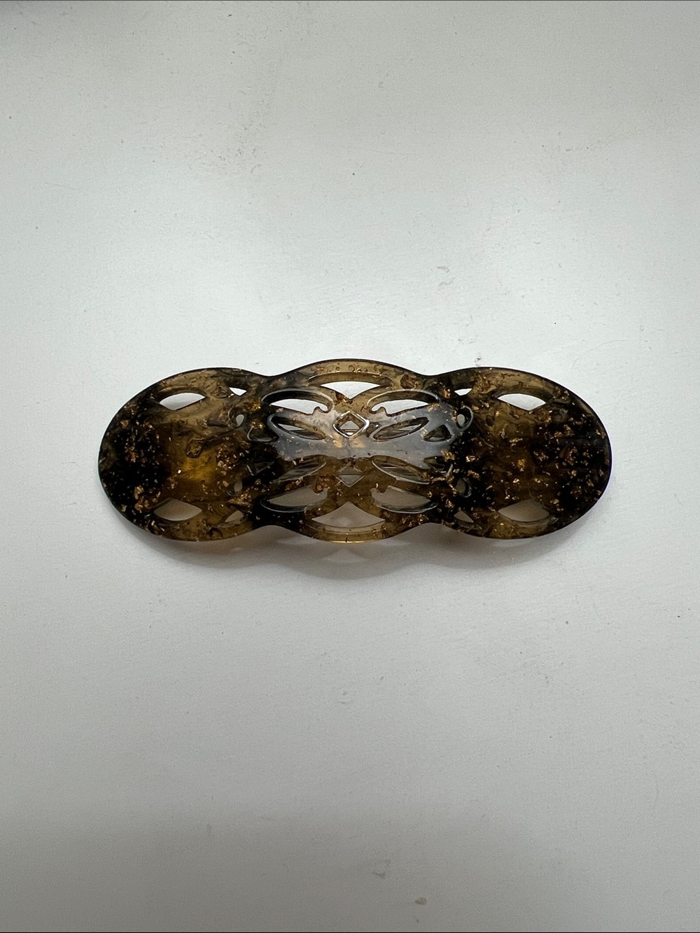 Tortoise Lattice Hair Clip